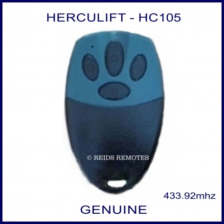 HERCULIFT HC105 green & black 4 button garage door remote