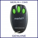 Merlin + C945 - 3 green button garage door remote control