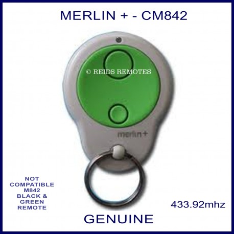 Merlin + CM842 - 2 green button garage remote