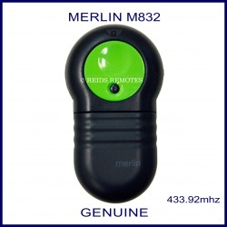 Merlin M832 large green and black garage remote