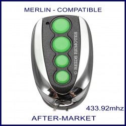 Merlin compatible aftermarket remote - green buttons