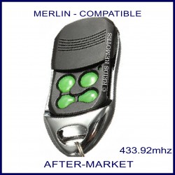 Merlin compatible remote - green buttons & button cover