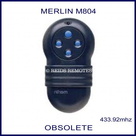 Merlin M804 - 4 blue button garage door remote control