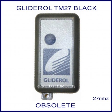 Gliderol TM27Mhz -  Black 1 button garage remote