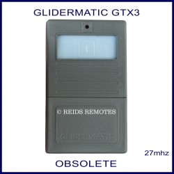 Glidermatic GTX3 - dark grey garage remote blue button