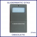 Glidermatic GTX3 - dark grey garage door remote control blue button