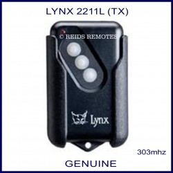 Lynx HT4 2211L 303Mhz 3 button garage door remote