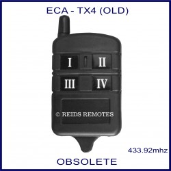 ECA TX4 - OLD 4 channel garage and gate remote