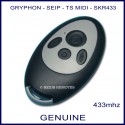 Seip Gryphon SKR433-1 oval grey garage door remote