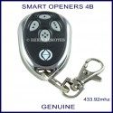 Smart Openers Chrome 4 button garage door remote control