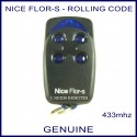 Nice FLO4R-S black 4 button garage door & gate remote control
