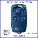 Nice Flo4 - 4 button blue garage door & gate remote control