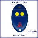 BFT Mitto 2 yellow button blue swing or sliding gate remote control