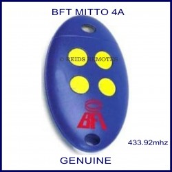 BFT Mitto 4 yellow button blue gate remote control