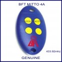 BFT Mitto 4 yellow button blue swing or sliding gate remote control