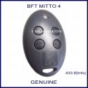 BFT Mitto 4 grey button swing or sliding gate oval remote control
