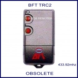 BFT TRC2 grey gate remote 2 red buttons