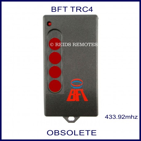 BFT TRC4 grey gate remote 4 red buttons