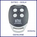 Ditec GOL 4 white button genuine swing & sliding gate remote control