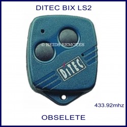 Ditec BIX LS2 navy blue gate remote 2 grey buttons
