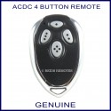 ACDC 1R garage door remote control 4 chrome buttons