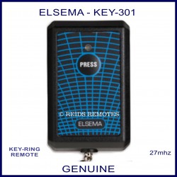 Elsema KEY301, single button 27mhz key ring size remote control