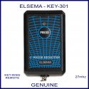 Elsema KEY-301, single button 27mhz key ring size garage & gate remote control