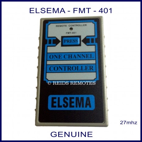 Elsema FMT401, 1 button 27mhz garage door & gate remote control