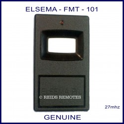 Elsema FMT101, 1 white button black 27mhz garage & gate remote control