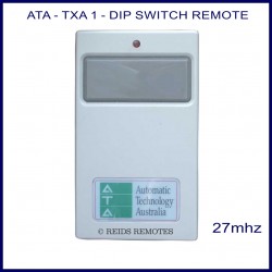 ATA TXA1, 1 large grey button grey 27mhz garage door & gate remote control