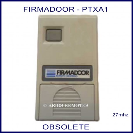 FIRMADOOR PTXA1, 1 small grey button grey 27mhz garage door remote control