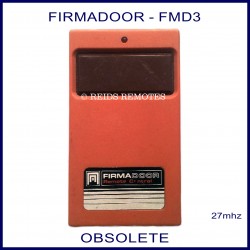 Firmadoor FMD3, 1 large grey button 27mhz orange garage door remote control
