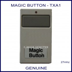 Magic Button TXA1, 1 button 27mhz grey garage door remote control