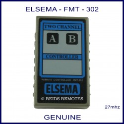 Elsema FMT-302, two channel 27mhz garage door & gate remote control