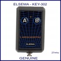 Elsema KEY-302, 2 button 27mhz key ring size garage & gate remote control