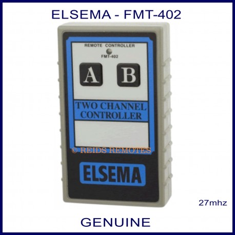 Elsema FMT-402, two channel 27mhz garage door & gate remote controller