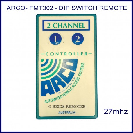ARCO FMT-302, 2 button 27 MHz vehicle access remote control