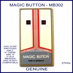 Magic Button, 2 button 27 MHz garage door & gate remote control