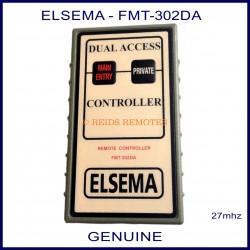 Elsema FMT-302DA, 2 button 27 MHz garage door & gate remote control