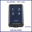 Elsema KEY-304, 4 button 27 MHz key ring size garage & gate remote control