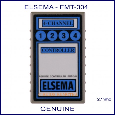 Elsema FMT304, 4 channel 27 MHz garage door and gate remote controller