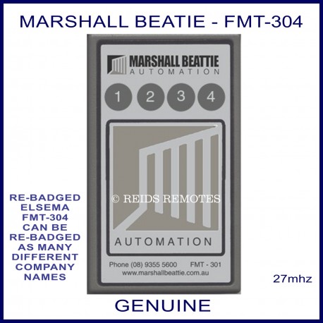 Marshall Beattie FMT304, 4 channel 27mhz remote controller