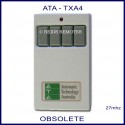 ATA TXA4, 4 channel 27mhz garage door & gate remote controller