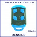 Centsys Nova blue 4 button genuine gate remote control