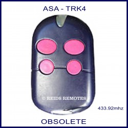 ASA TRK4, 4 pink button navy blue gate remote control