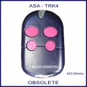 ASA TRK4, 4 pink button navy blue swing or sliding gate remote control CE0682