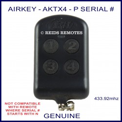 Airkey AK3TX4R - P Serial number thin 4 button remote