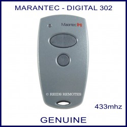 Marantec Digital 302, 2 button grey garage door & gate remote control