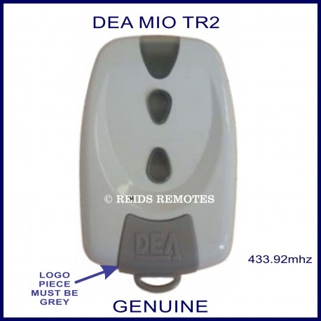 DEA MIO TR2 white gate remote with 2 buttons