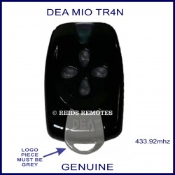 DEA MIO TR4N black and grey gate remote with 4 buttons